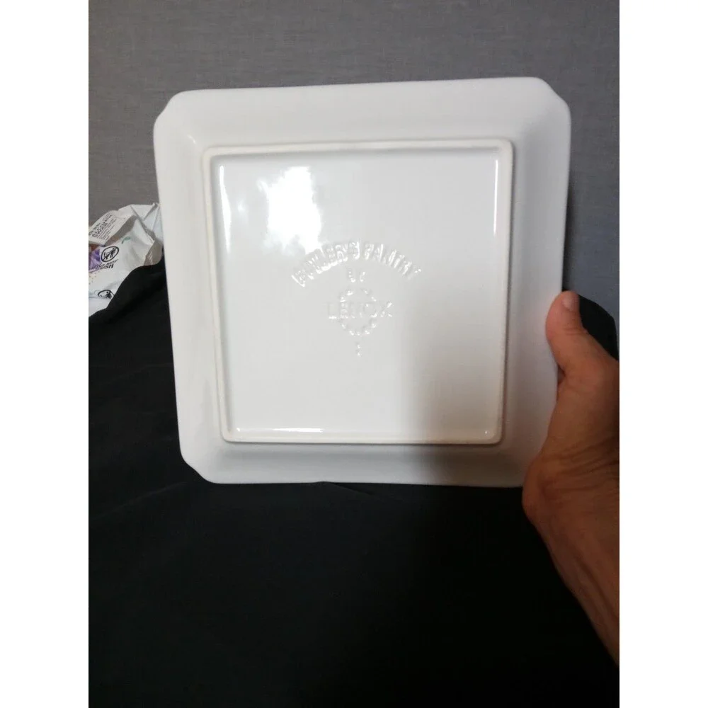 Lenox Butler's Pantry Square Luncheon Plate 1781804 Made In Italy 9x9 One Plate
